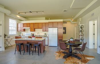 Model dining room and kitchen